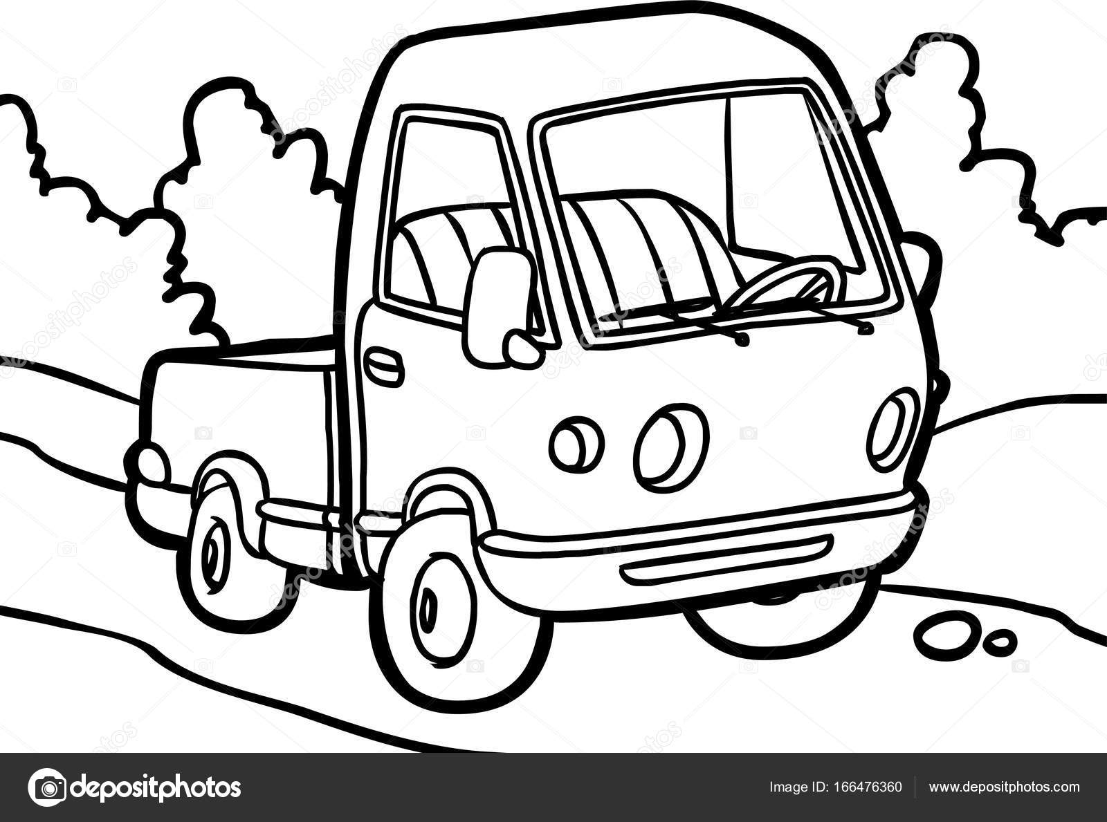 Cartoon image of a small truck Stock Vector Image by ©gekatarina #166476360