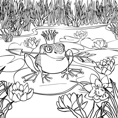 Siyah ve beyaz vektör çizim