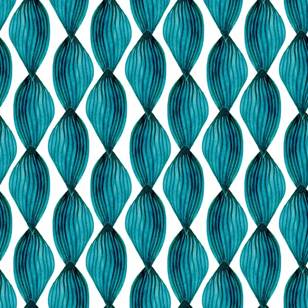 Patrón sin costura de acuarela. Fondo azul. Textil moderno —  Fotos de Stock