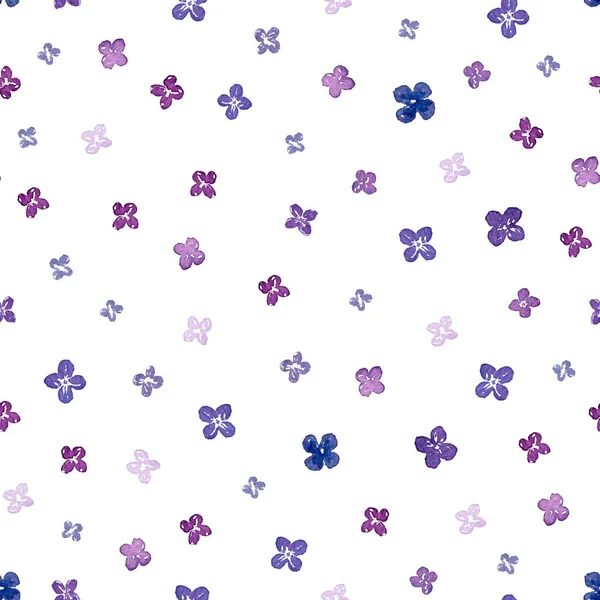 Aquarel Lila naadloze patroon. Hand verf achtergrond. Kan worden gebruikt voor verpakking, textiel, behang en pakket ontwerp — Stockfoto
