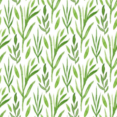 Yeşil yapraklar pürüzsüz desen