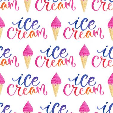 suluboya dondurma koni desen 