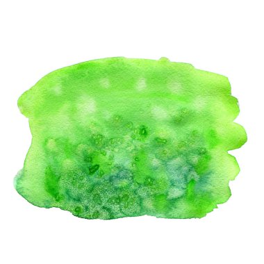 Yeşil suluboya resim