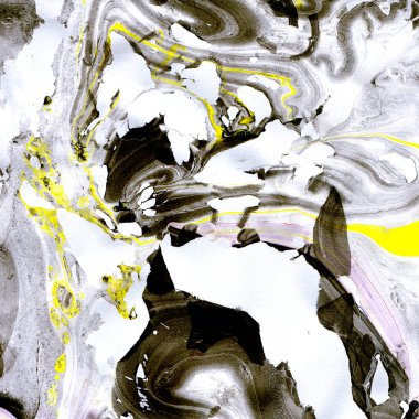 siyah ve gri suluboya resim