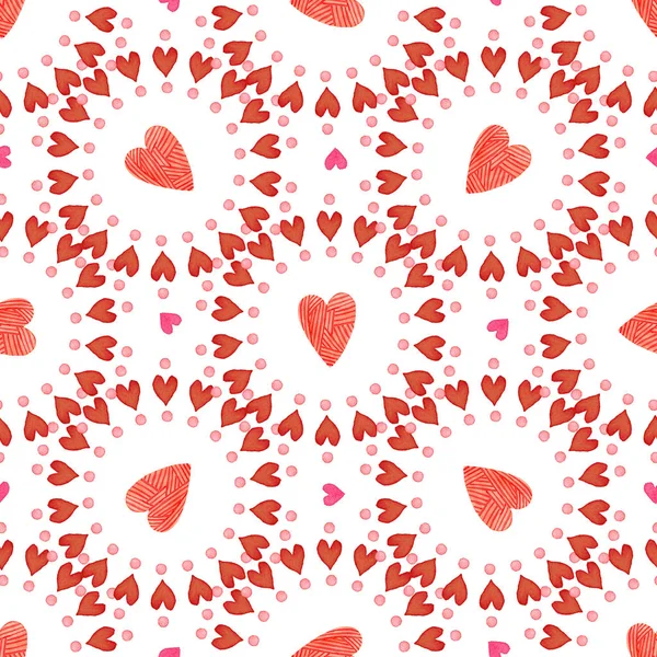 Hearts seamless pattern. — Stock Photo, Image