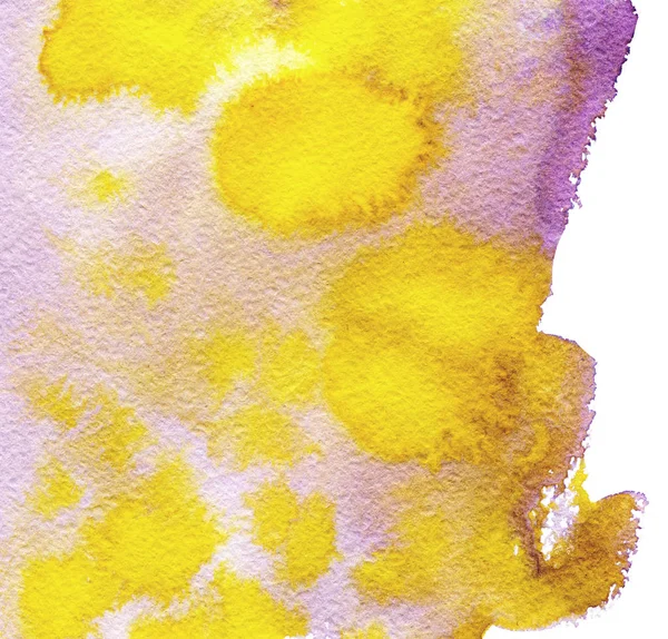 Aquarelle Peint Main Fond Texture Abstraite Rose Jaune — Photo