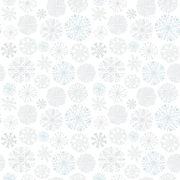 Snowflakes seamless pattern. — Stock Vector