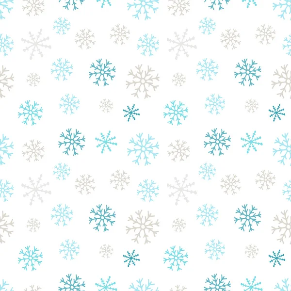 Snowflakes seamless pattern. — Stock Vector