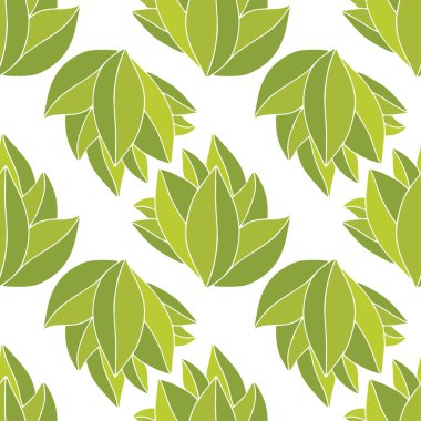 Doğa kusursuz desen. Yeşil renklerde tropik bir arka plan. Yazdırılabilir yapraklar tasarımı