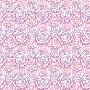 Güller pürüzsüz desen. Çiçek geçmişini tekrar et. Tekstil tasarımı için çiçek deseni. Renkli çiçek deseni