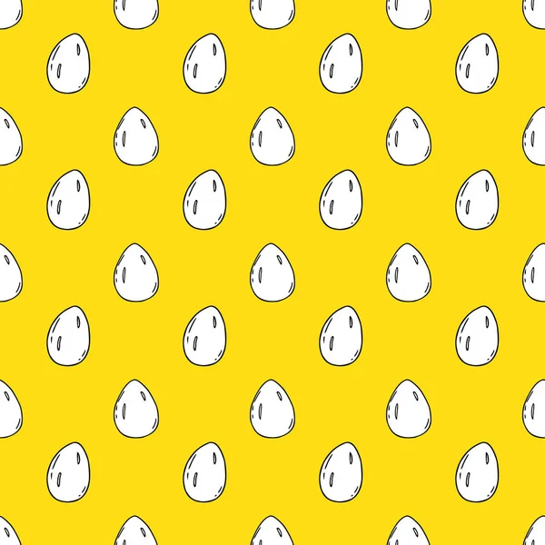 Яйца Бесшовный Фон Шаблона Кухня Шаблон Книги Рецептов Дизайн Меню — стоковый вектор
