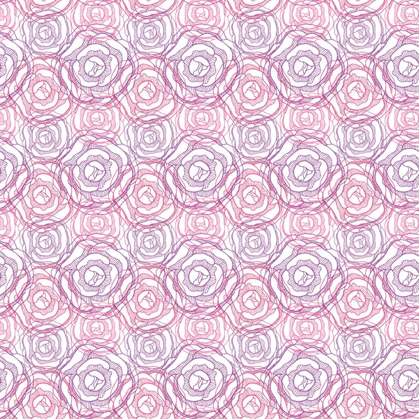 Rosen Nahtlose Muster Wiederholung Floraler Hintergrund Blumenmuster Für Textildesign Bunte — Stockvektor