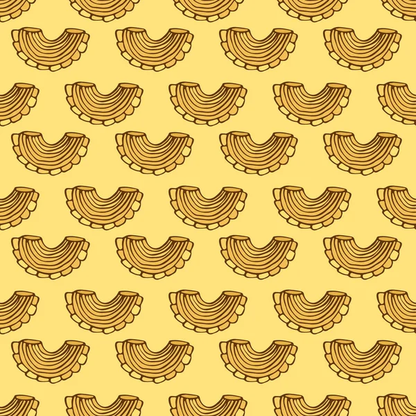 Pasta Nahtlose Muster Vermicelli Hintergrunddesign — Stockvektor