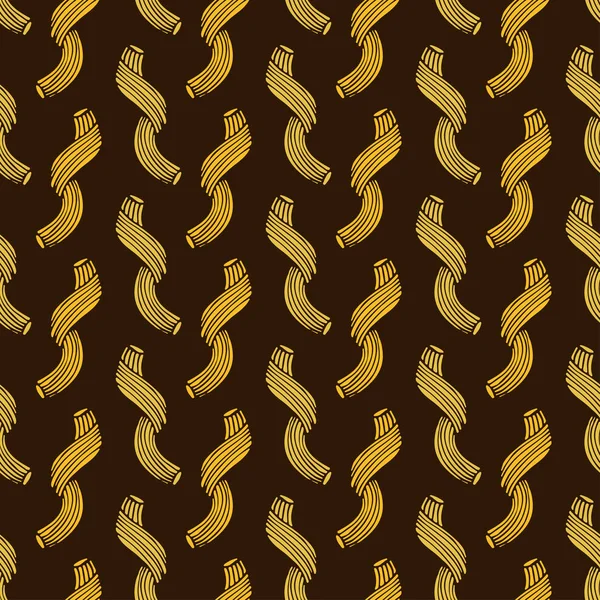 Pasta Nahtlose Muster Hintergrund Mit Spiralförmigem Vermicelli Design — Stockvektor