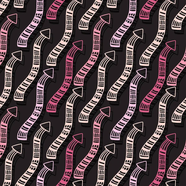 Moderne Pfeile Muster Nahtloser Hintergrund Für Leinen Design — Stockvektor