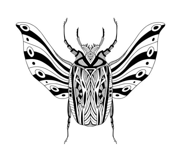 Μπορεί Bug Σκαραβαίος Φτερά — Διανυσματικό Αρχείο