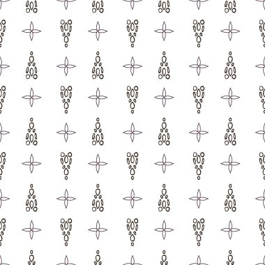 Geometrik elementlerle basit süslemeli minimalist desen