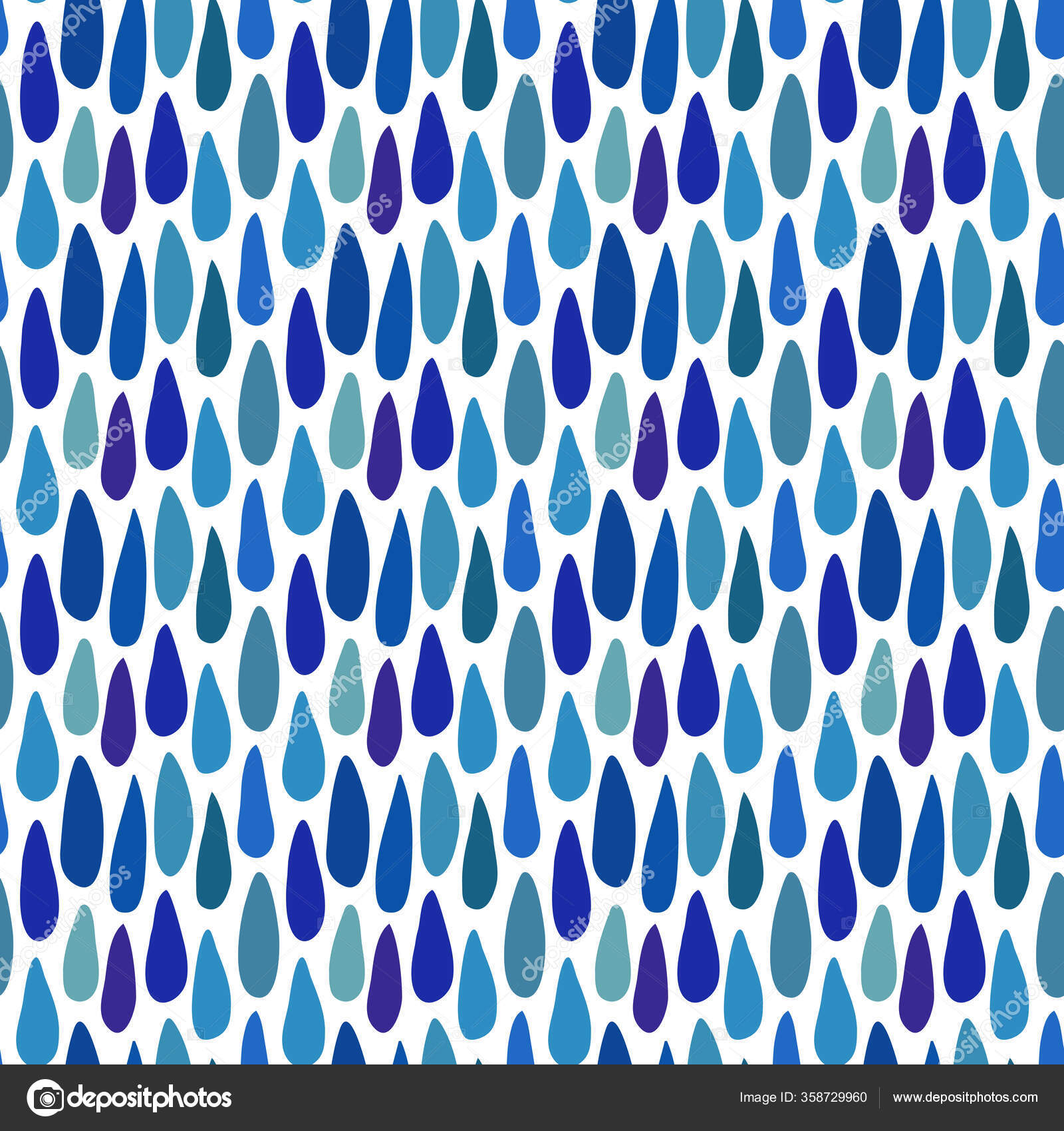 Raindrops Vector Background Blue Colors Stock Vector by ©m-ion 358729960