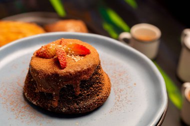 Çikolatalı kek Whit tatlı ekmek