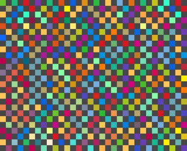 Soyut renkli retro piksel kare 8 bit mozaik arkaplan. Basit klasik bilgisayar oyunu pikseli. Taneli ses efekti.