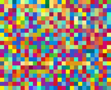 Soyut renkli retro piksel kare 8 bit mozaik arkaplan. Basit klasik bilgisayar oyunu pikseli. Taneli ses efekti.