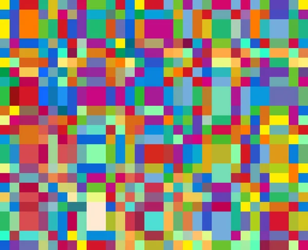 Abstract colorful retro pixel square 8 bit mosaic background. Simple vintage computer game pixel style.Grainy noise effect.