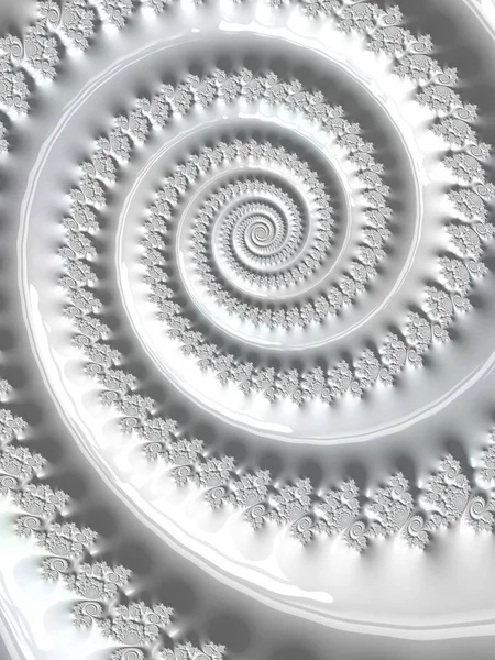 Abstract 3d fractal design. Complex patterns rendering in black and white.Beautiful alien wallpaper. Surreal illustration.