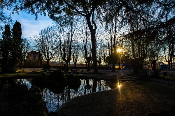 Sunset Walk Park Terni — Zdjęcie stockowe