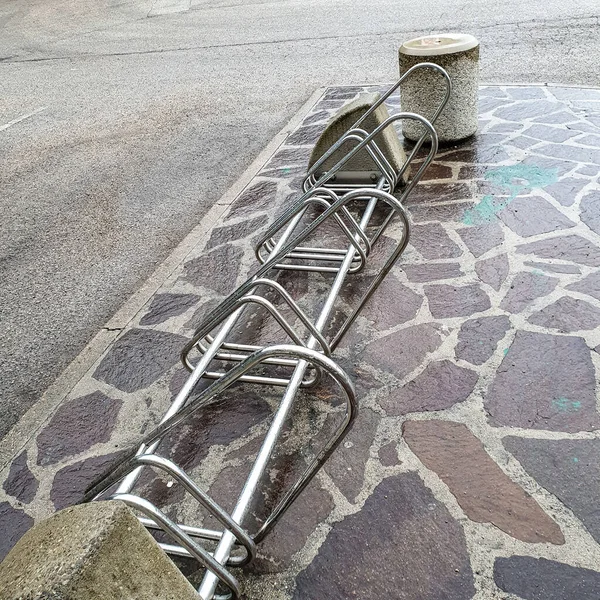 Bike Rack Parking Supermarket Store — Stock Photo, Image