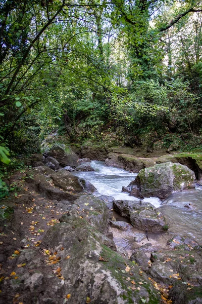 Cachoeira Ponte Del Toro Marmore Valnerina Umbria — Fotografia de Stock