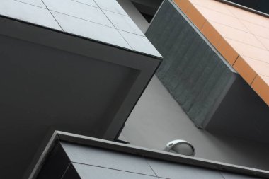 Kentsel sokak binası detayları ve geometri detayları