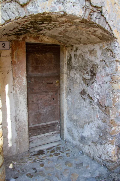 Stadt Calcata Vechhia Italien Einem Sonnigen Tag Aufgenommen — Stockfoto