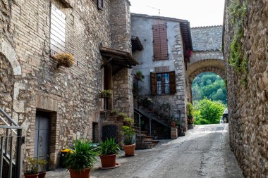 PORTARIA, ACQUASPARTA, UMBRIA 05 09 2020: Ülkenin İŞARETİ