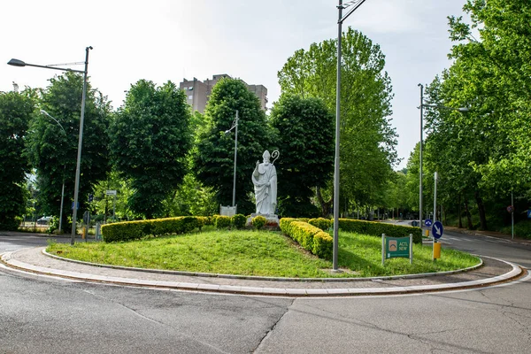 Terni Włochy Maggio 2020 Statue San Velentino Patron Lovers Posed — Zdjęcie stockowe