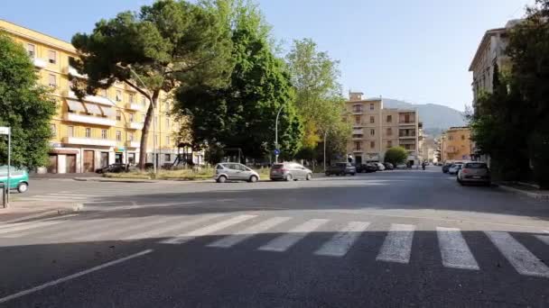 Platz dalmazia im zentrum der stadt terni — Stockvideo