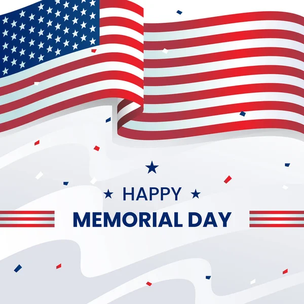 Memorial Day Usa Lembra Honra Férias Federais Nos Estados Unidos —  Vetores de Stock