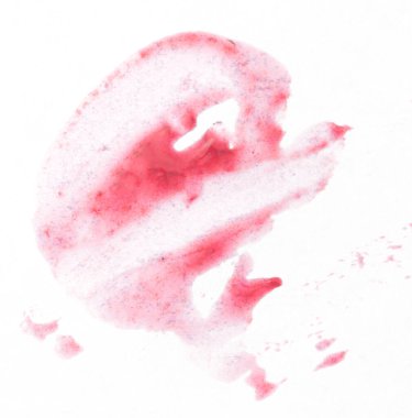 Beyaz üzerine reçel lekesi