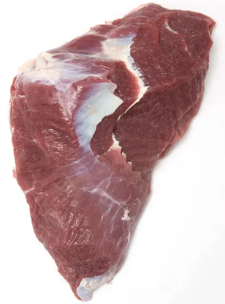 Свежее Мясо Белом Фоне — стоковое фото