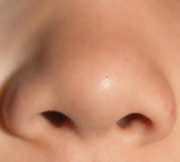 Hidung Anak Sebagai Latar Belakang — Stok Foto