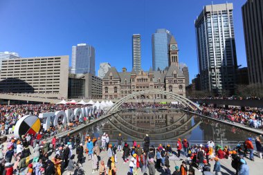 28 Nisan 2019 tarihinde Toronto, Ontario, Kanada 'da 41. Geleneksel Khalsa Günü Geçidi.