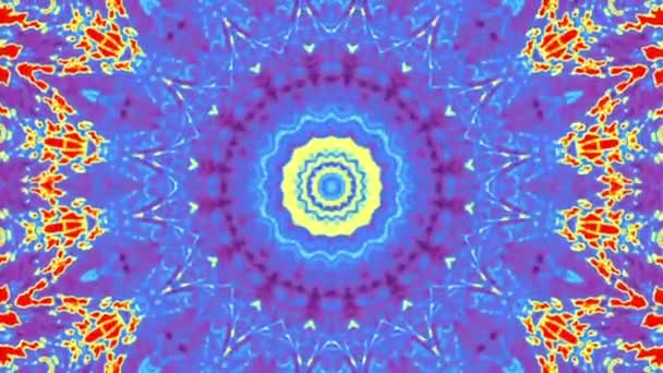 Helles Abstraktes Licht Voller Farbe Kaleidoskop — Stockvideo