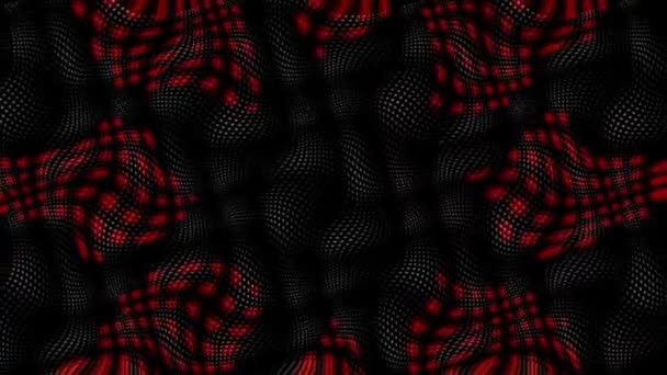 Flashing Red Soft Movements Black Background — Stock Video