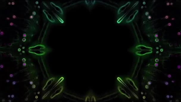 Des mouvements subtils éblouissent le kaléidoscope avec des éclaboussures de lumière brillante 