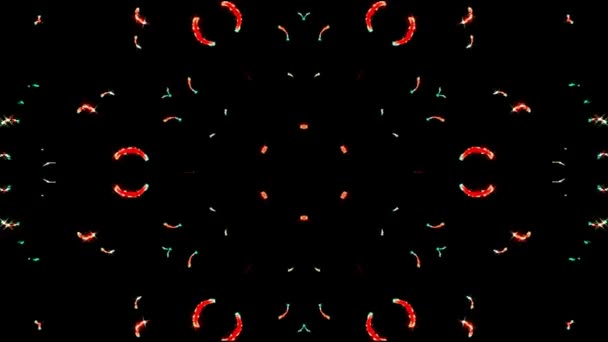 Abstrakt Flerfärgad Kalejdoskop Bakgrund Fullfärg Kalejdoskop Textur Mandala Design — Stockvideo