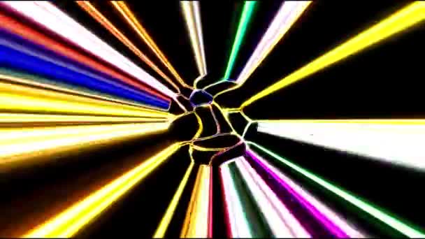 Абстрактная Трехмерная Текстура Жидкой Линии Многоцветном Фоне Жидкость Полной Цветной — стоковое видео