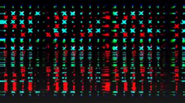 Siyah arkaplandaki soyut renkli noktalar. Soyut resimleme.