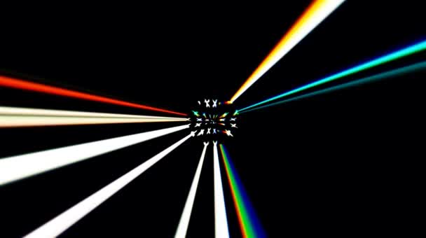 Hermoso Vídeo Abstracto Que Brilla Luz Brillante Que Regula Movimiento — Vídeos de Stock