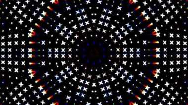 Parlayan güzel soyut videolar, yuvarlak şekilli renkli hareketleri düzenleyen parlak ışık, siyah arkaplan