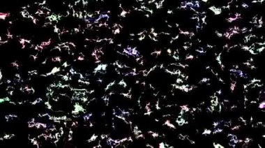 Fraktal tasarım kaleydoskop arkaplan hareketi şablonları ile Disco spektrum ışıkları konser spot lambaları soyut çok renkli hareketli arkaplan kusursuz döngü mandala sanatı