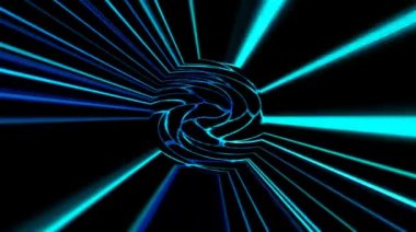 Siyah arkaplandaki renkli çizgilerle ince hareketleri düzenleyen, parıldayan, parlak güzel videolar.